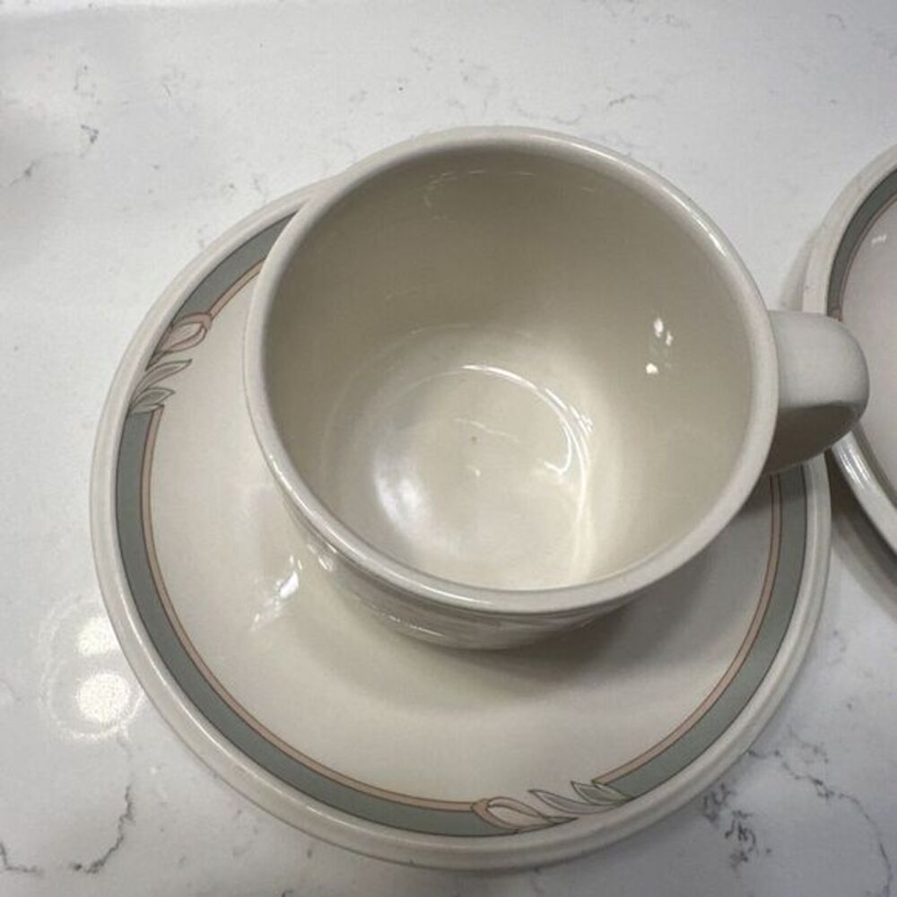 Keltcraft Misty Isle Collection Noritake Deerfield Pattern -‎ 2 Cups And Saucers - Picture 5 of 11